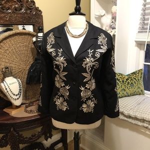 Victor Costa NWT 2X Black Jacket